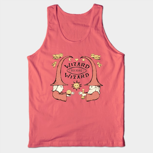 Wizard Seeking Wizard Logo Shirt Version Tank Top by Wizard Seeking Wizard